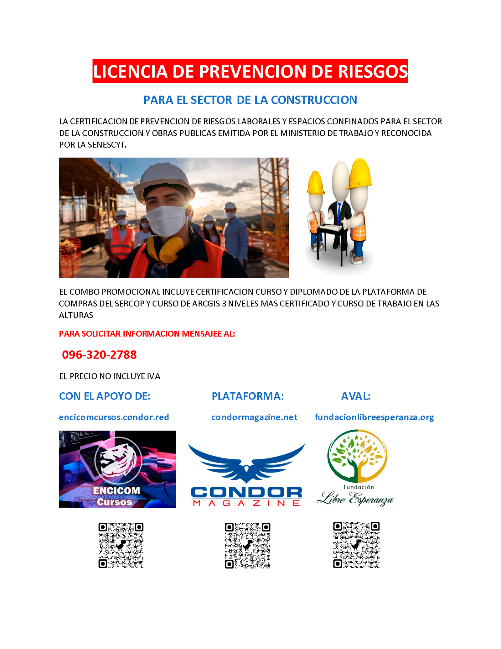 Certificaciones a prevencion de riesgos 2026